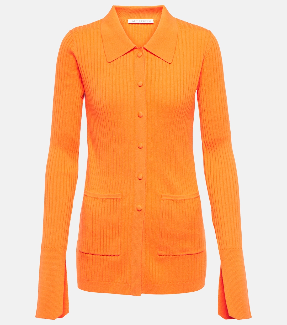 Tuxedo ribbed-knit cardigan | Live The Process