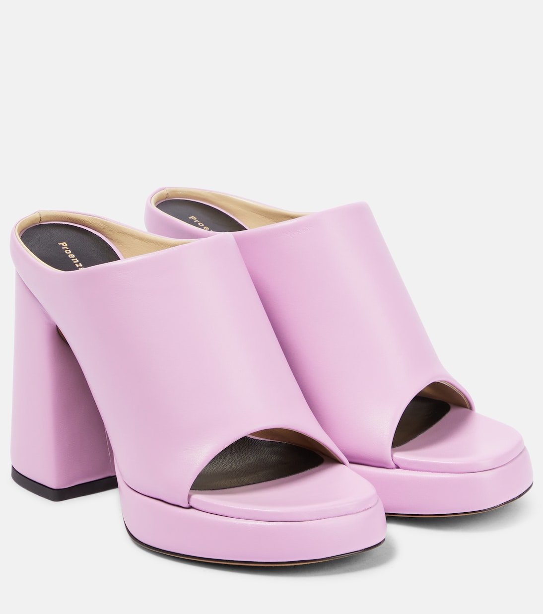 Plateau-Pantoletten Forma aus Leder | Proenza Schouler