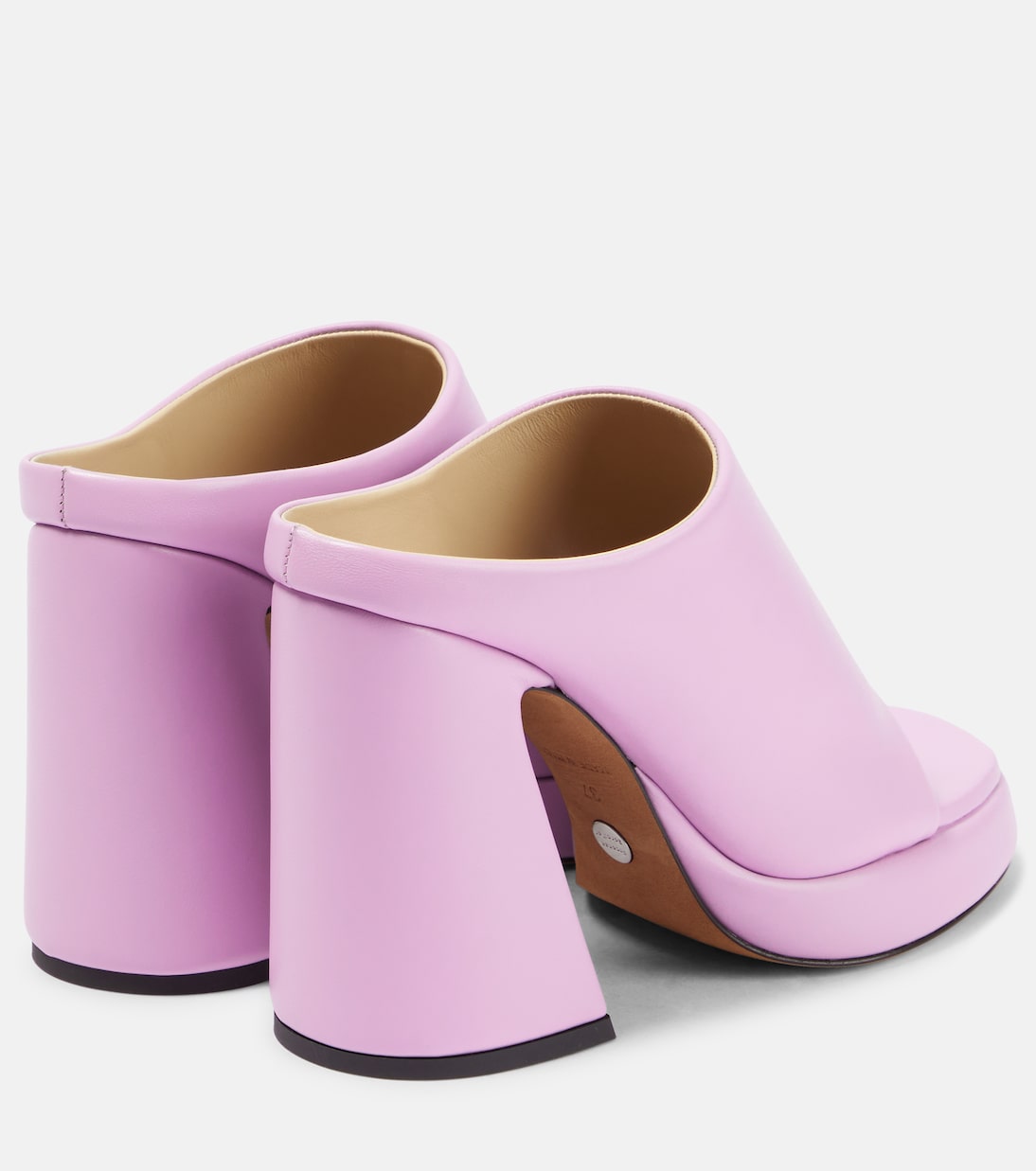 Plateau-Pantoletten Forma aus Leder | Proenza Schouler