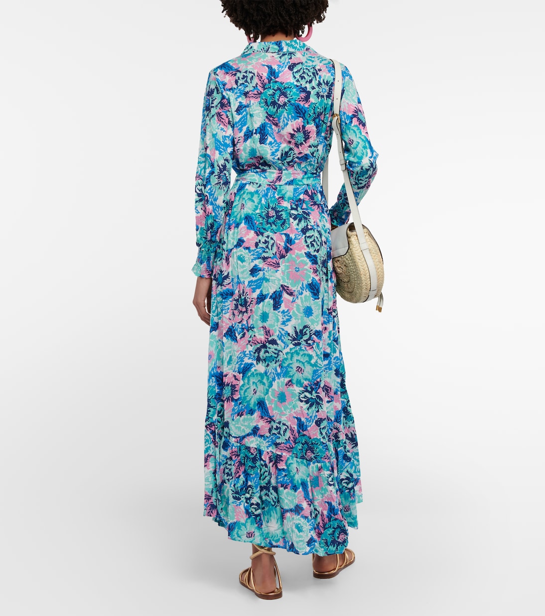 Robe longue Kimi imprimée | Poupette St Barth