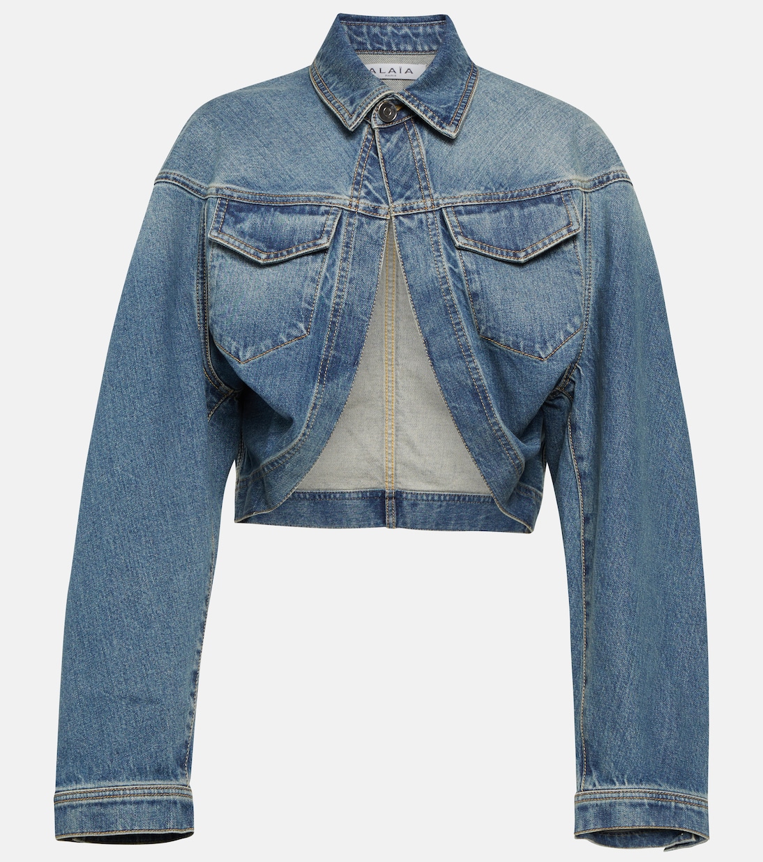 Cropped denim jacket | Alaïa