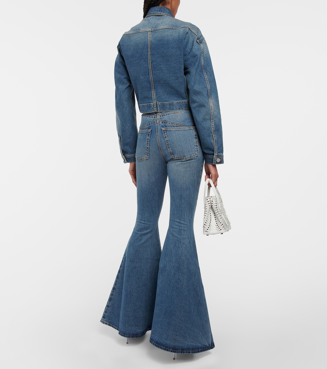Cropped denim jacket | Alaïa