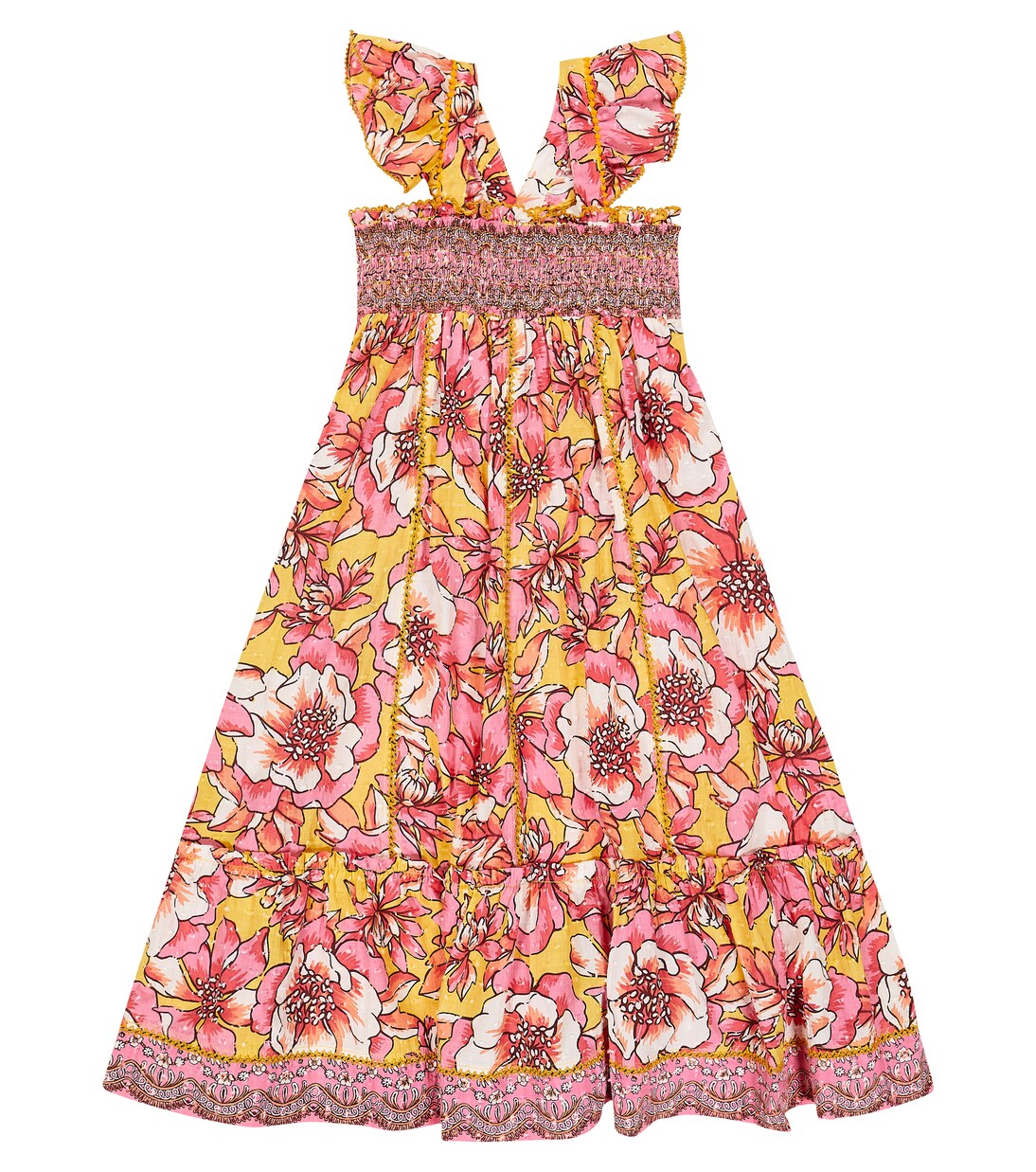 Cindy floral cotton dress | Poupette St Barth Kids