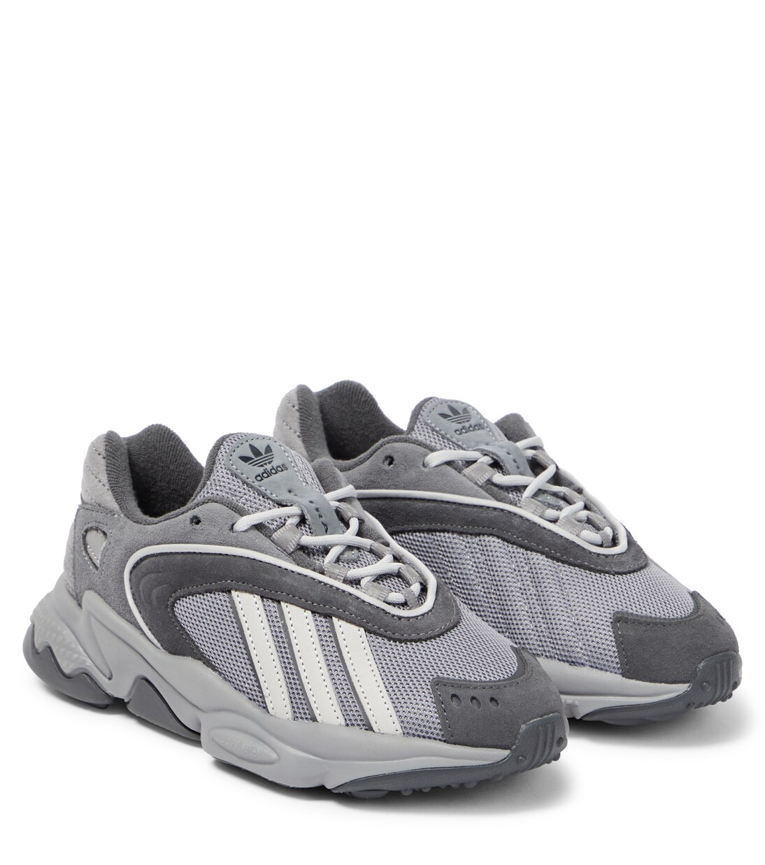 Oztral J leather-trimmed sneakers | Adidas Originals Kids