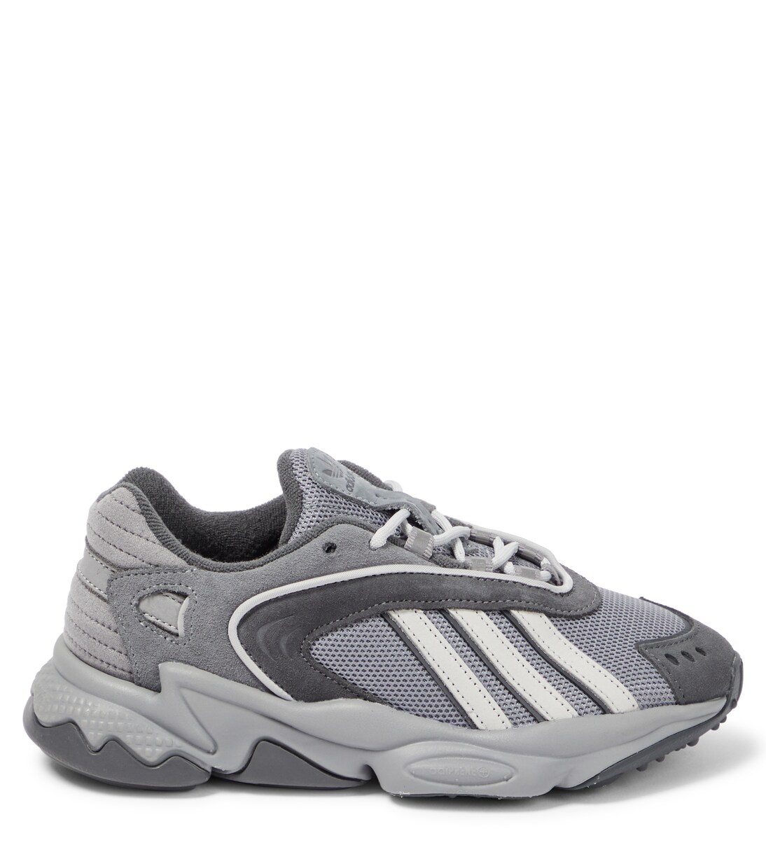 Oztral J leather-trimmed sneakers | Adidas Originals Kids