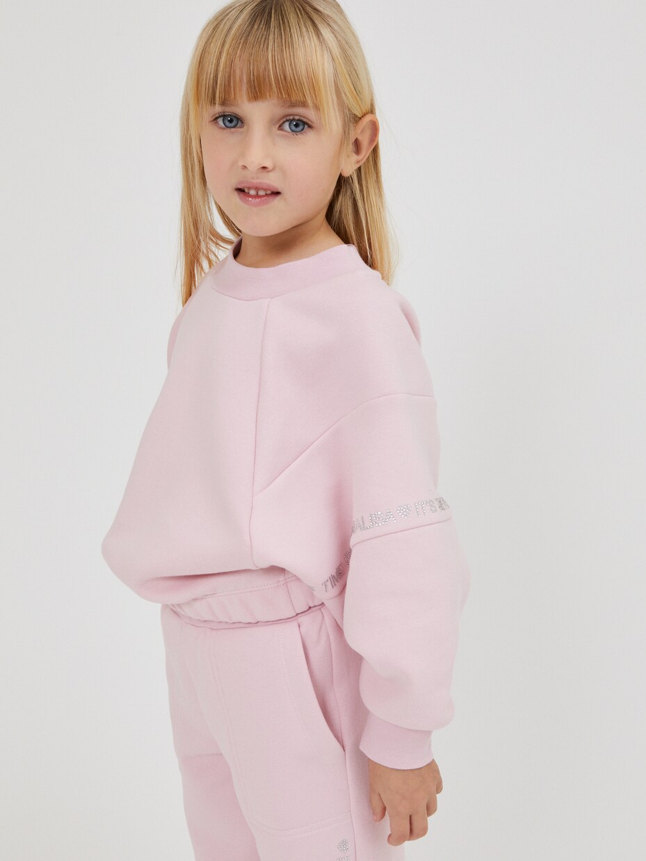 Sweat-shirt imprimé en coton mélangé | Monnalisa