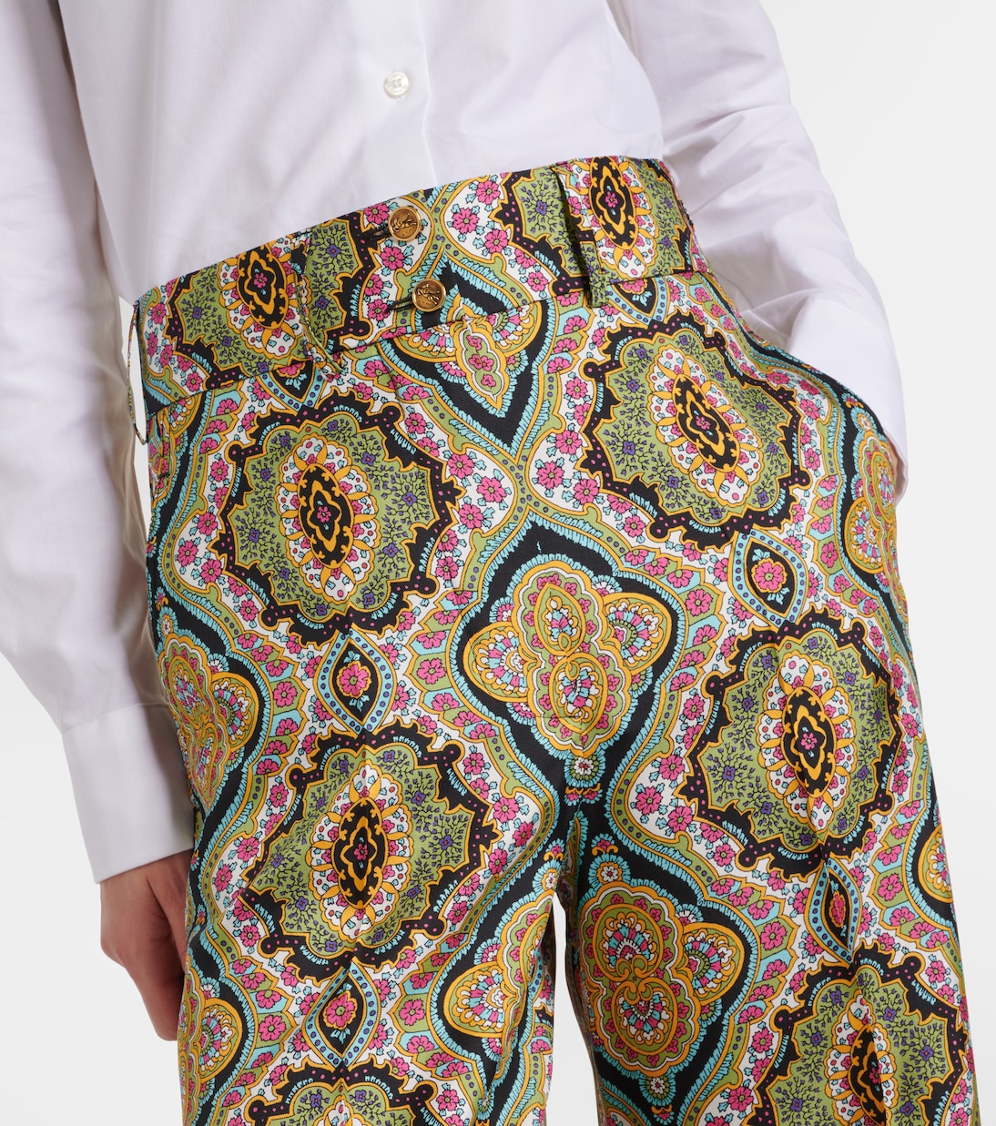 Weite Hose aus Seide | Etro