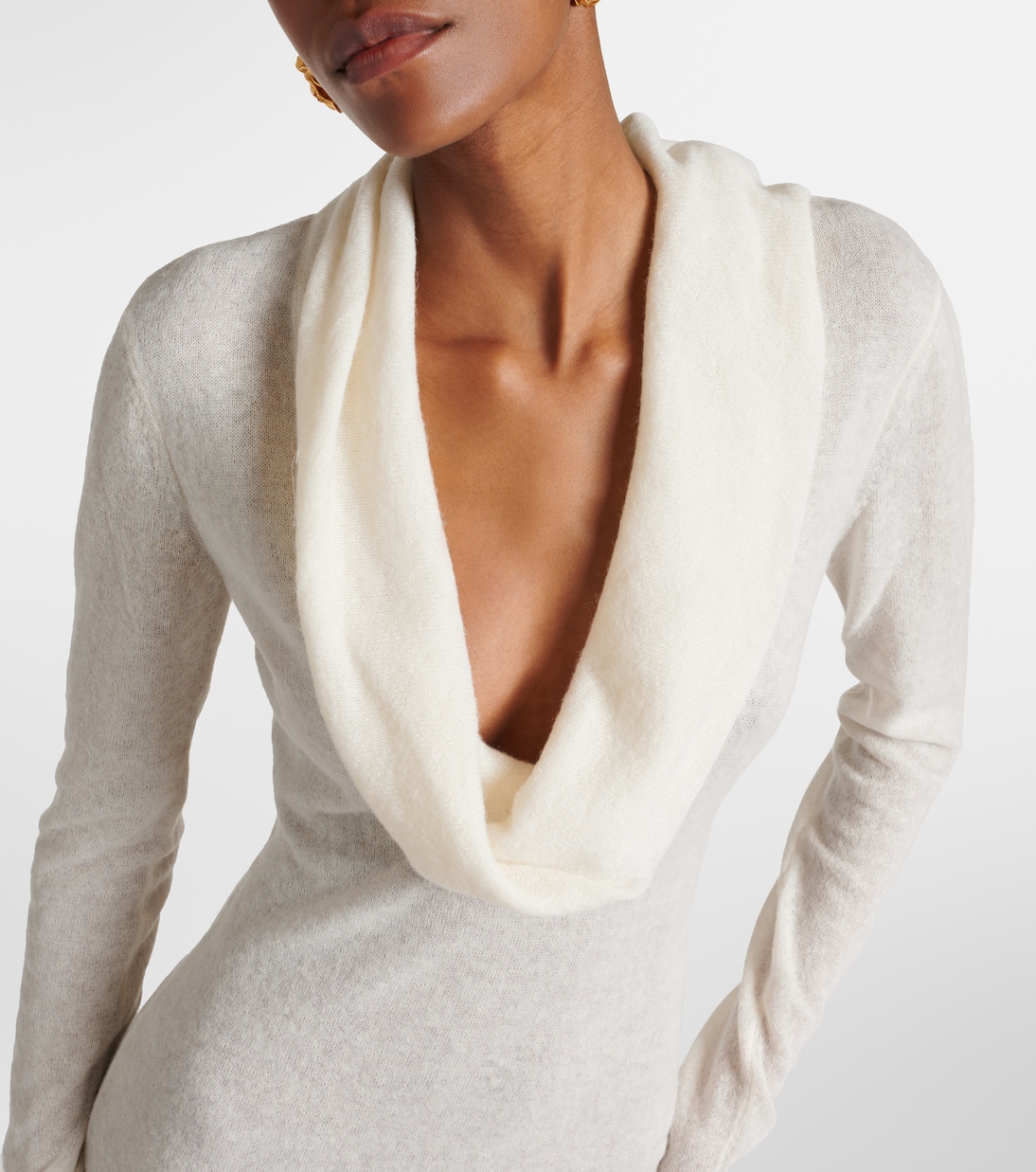 Robe longue en alpaga mélangé | Magda Butrym