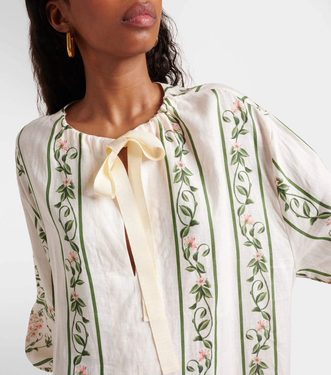 Robe midi Zircon Margarita Amanecer en coton | Agua by Agua Bendita