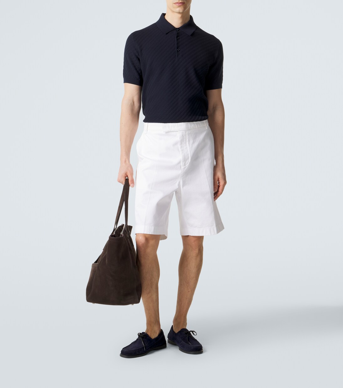 Cotton, silk, and cashmere polo shirt | Brioni