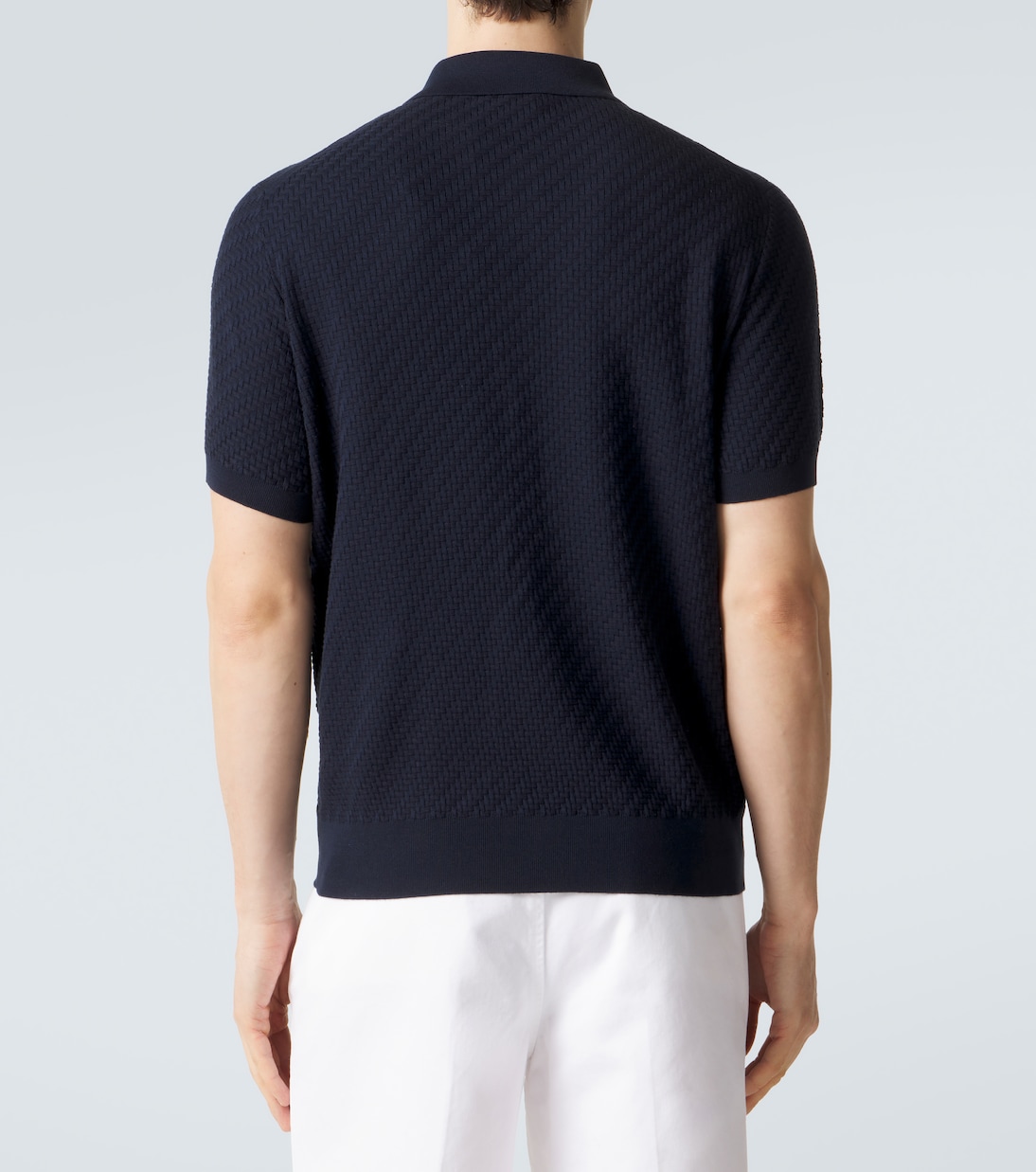 Cotton, silk, and cashmere polo shirt | Brioni
