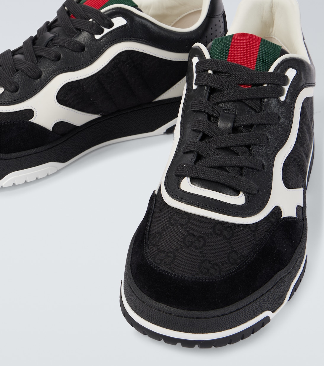 Sneakers Re-Web in canvas GG con suede | Gucci