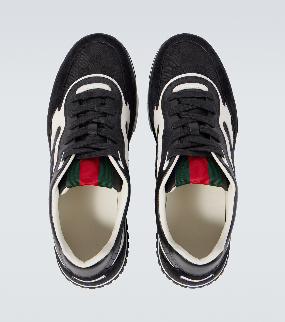Sneakers Re-Web in canvas GG con suede | Gucci
