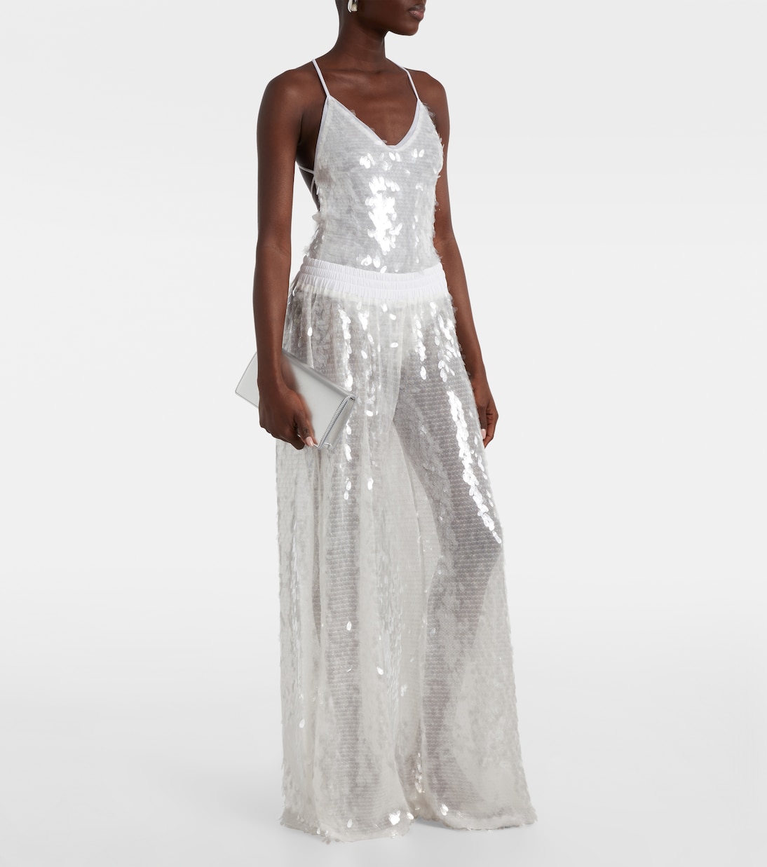 Weite Hose mit Pailletten | Norma Kamali