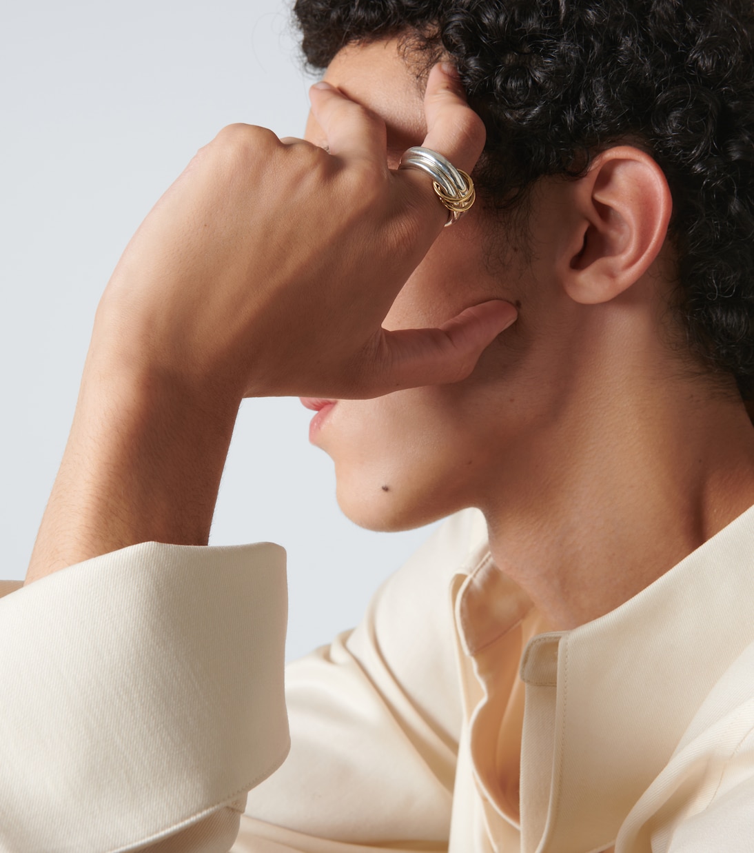 Virgo sterling silver and 18kt gold (750/1000) ring | Spinelli Kilcollin