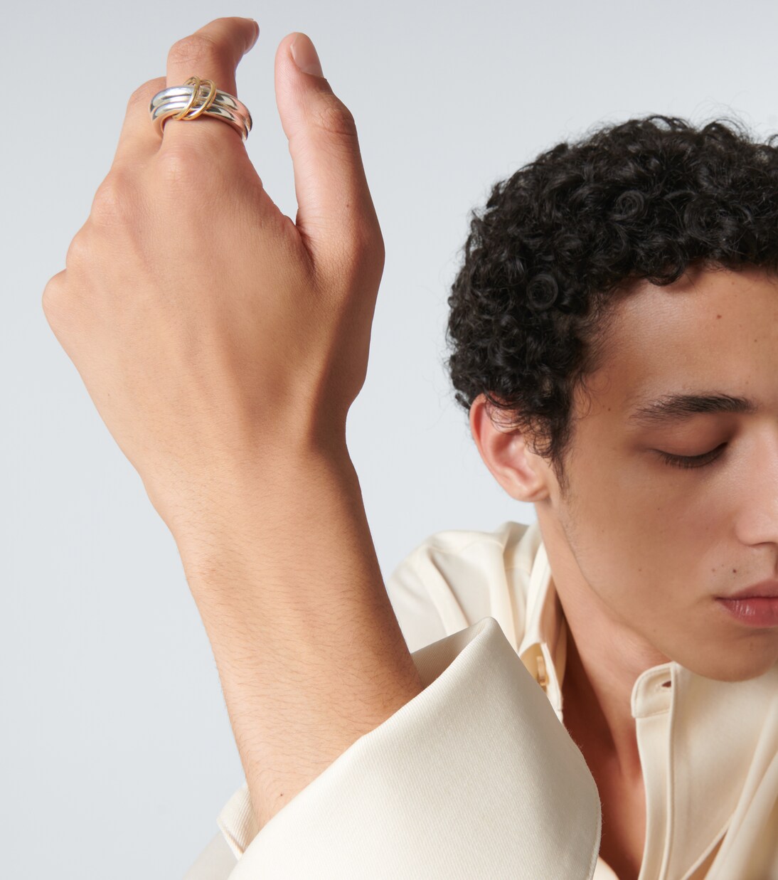 Virgo sterling silver and 18kt gold (750/1000) ring | Spinelli Kilcollin