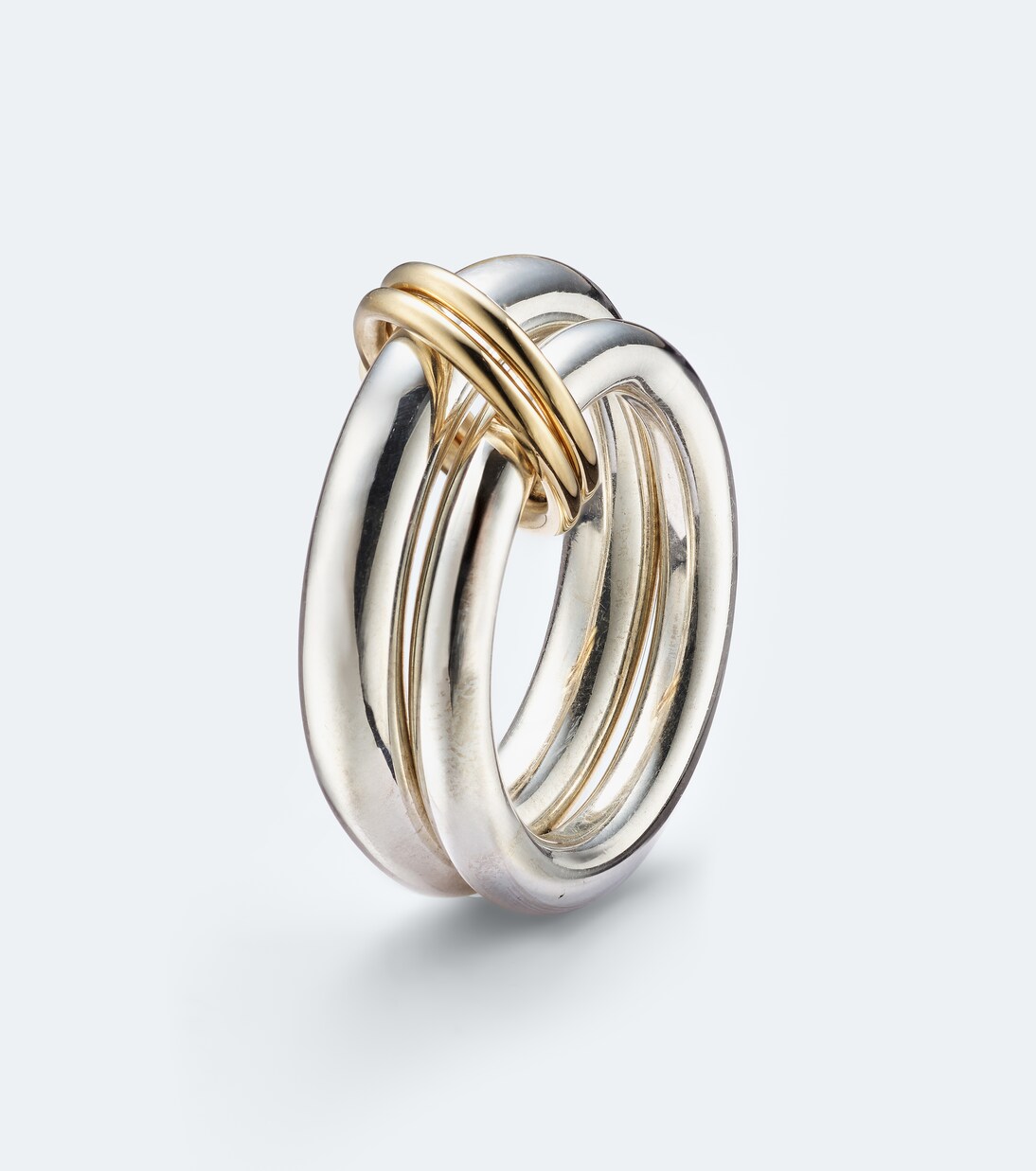 Virgo sterling silver and 18kt gold (750/1000) ring | Spinelli Kilcollin