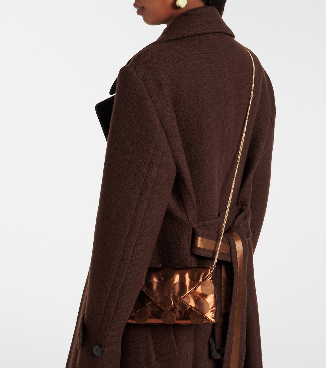 Clutch metallizzata a pois | Dries Van Noten