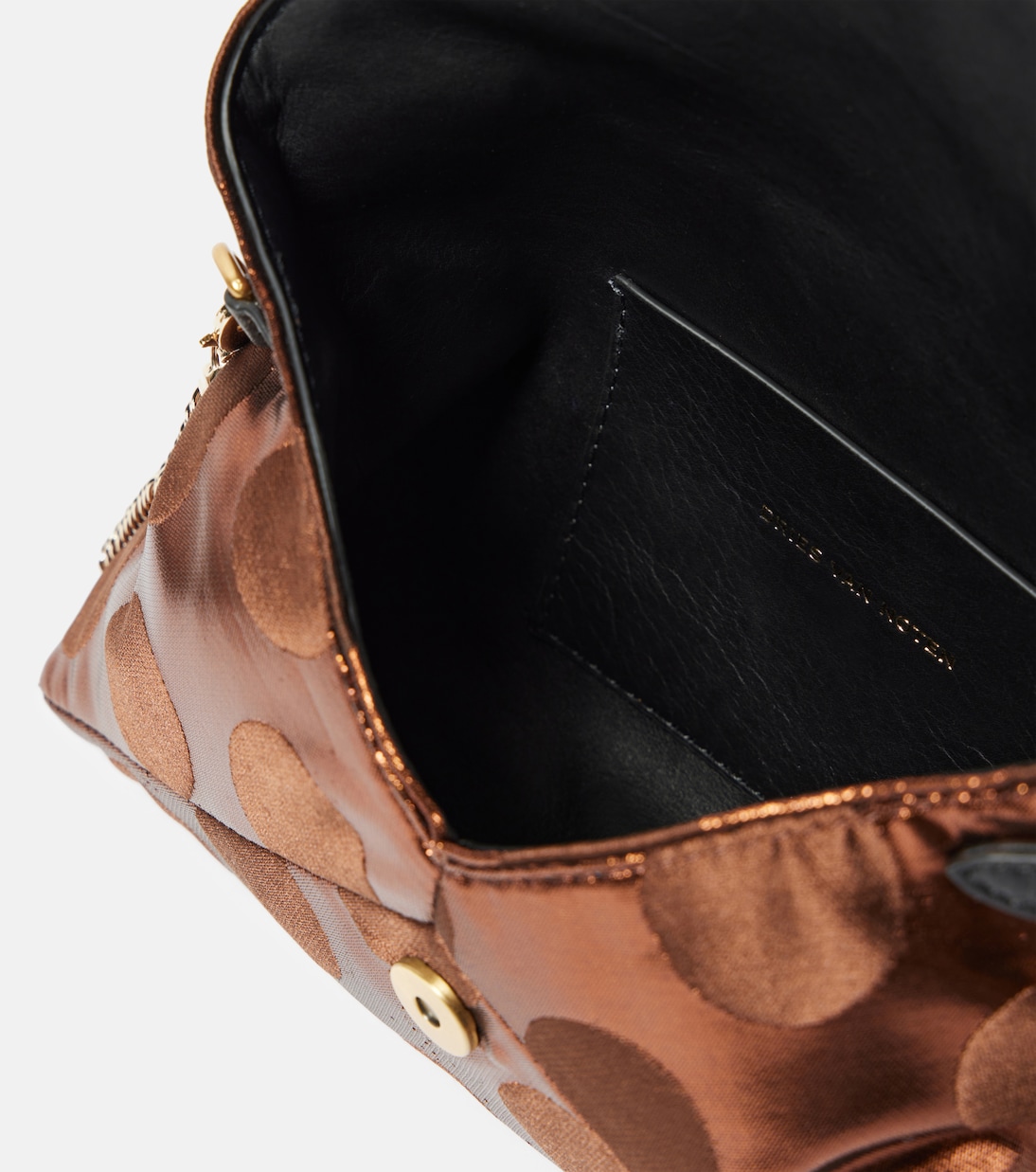 Clutch metallizzata a pois | Dries Van Noten