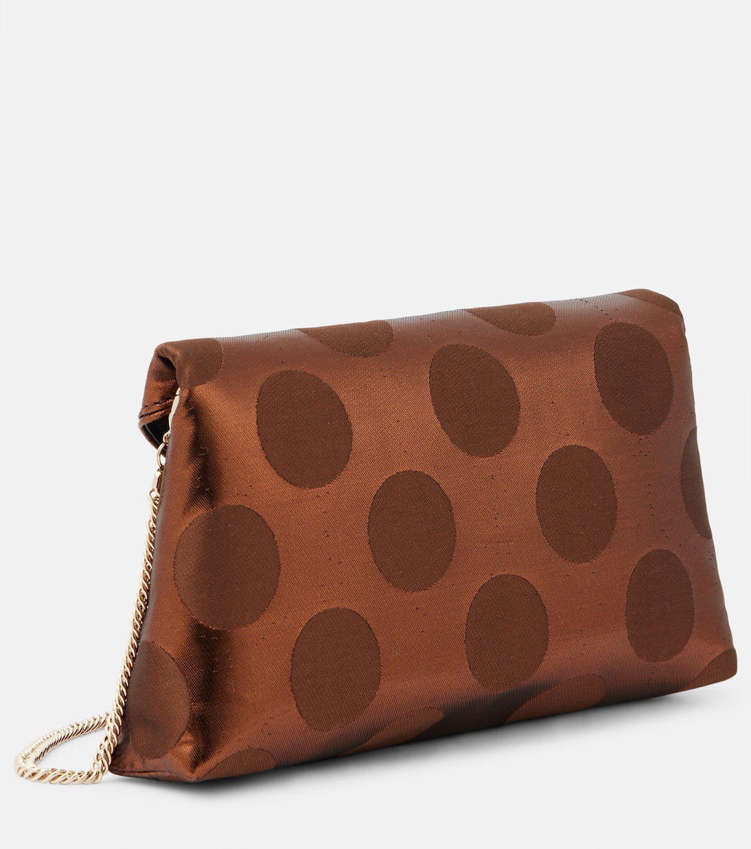 Clutch metallizzata a pois | Dries Van Noten