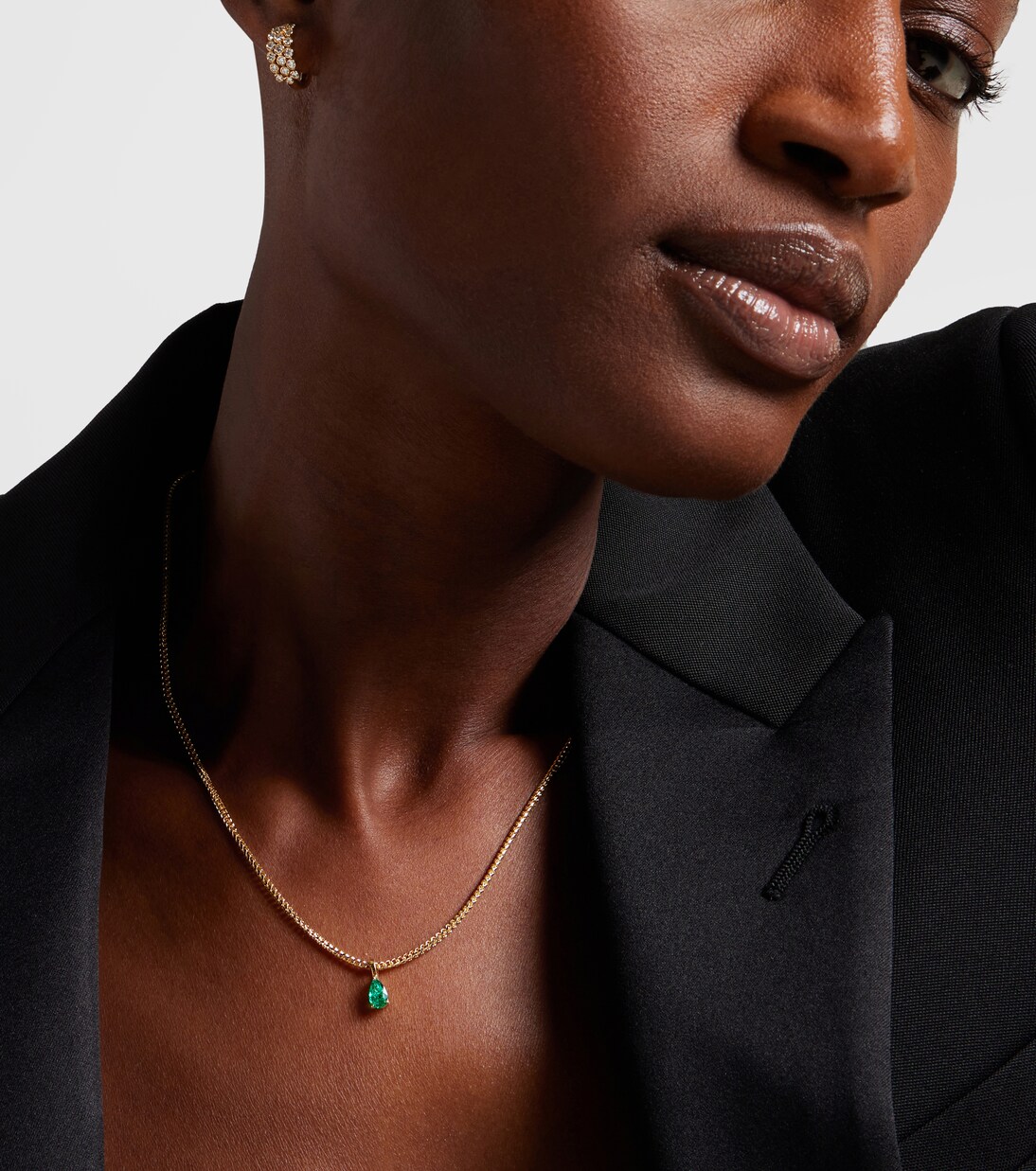Collana in oro 18kt con smeraldo | Anita Ko