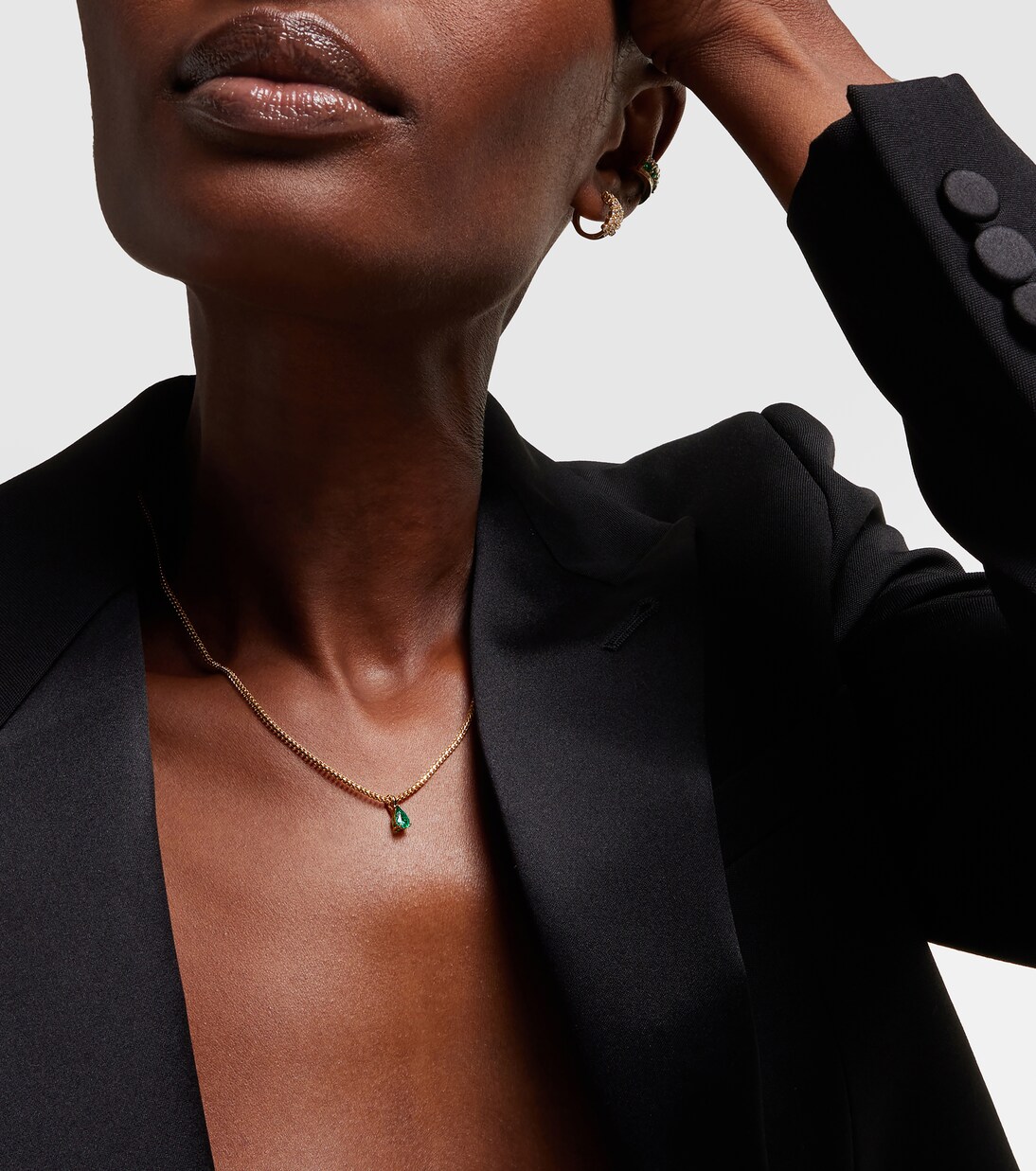 Collana in oro 18kt con smeraldo | Anita Ko