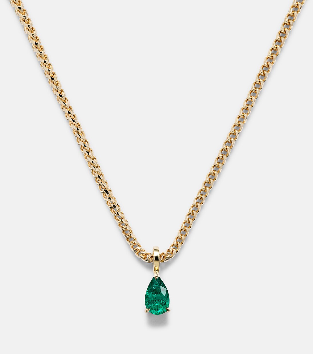 Collana in oro 18kt con smeraldo | Anita Ko