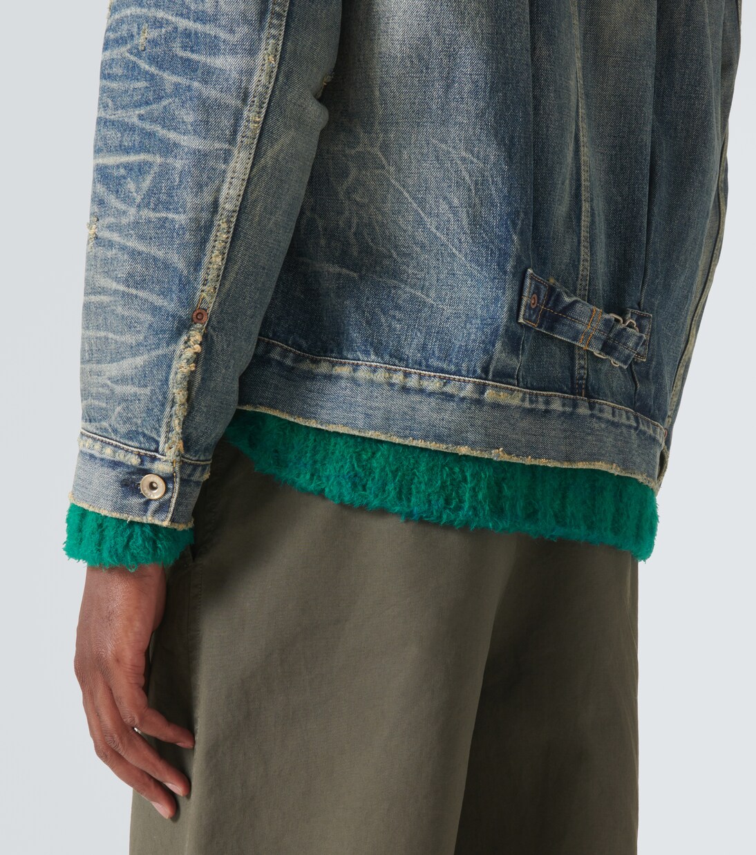 X Mark Gonzales Jeansjacke Beyondexx | Sacai