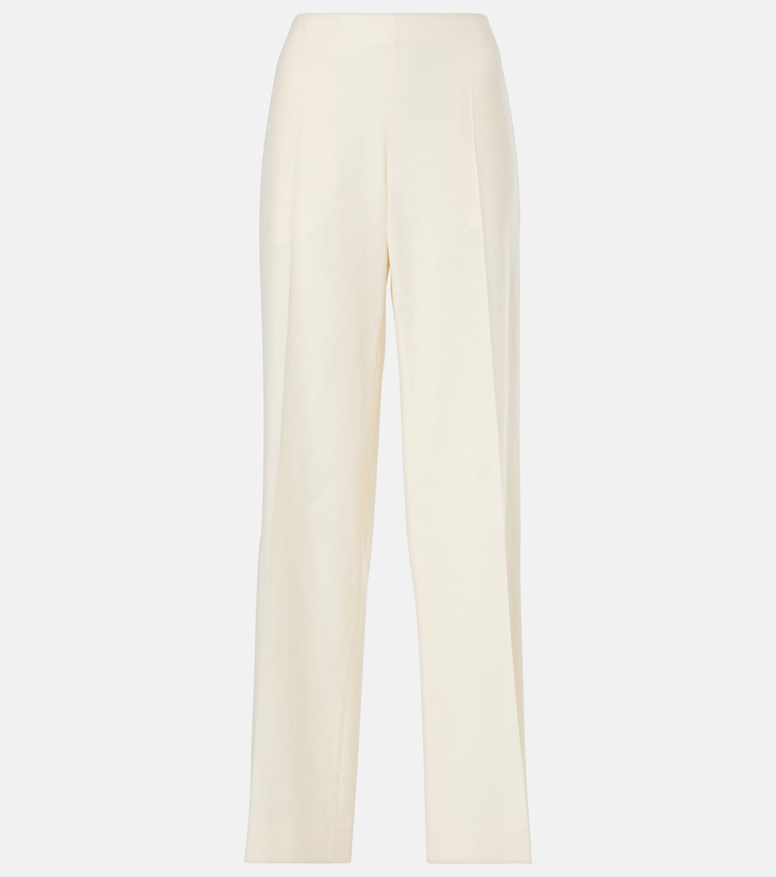 Foulard wool, silk and linen straight pants | The Row