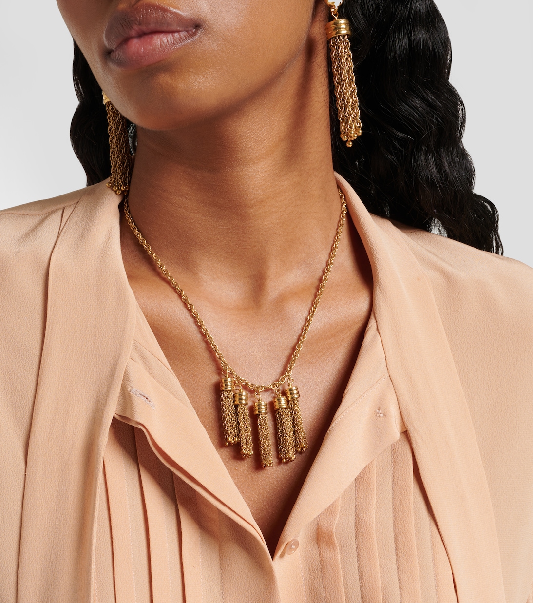 Chloé Pompoms pendant necklace | Chloé