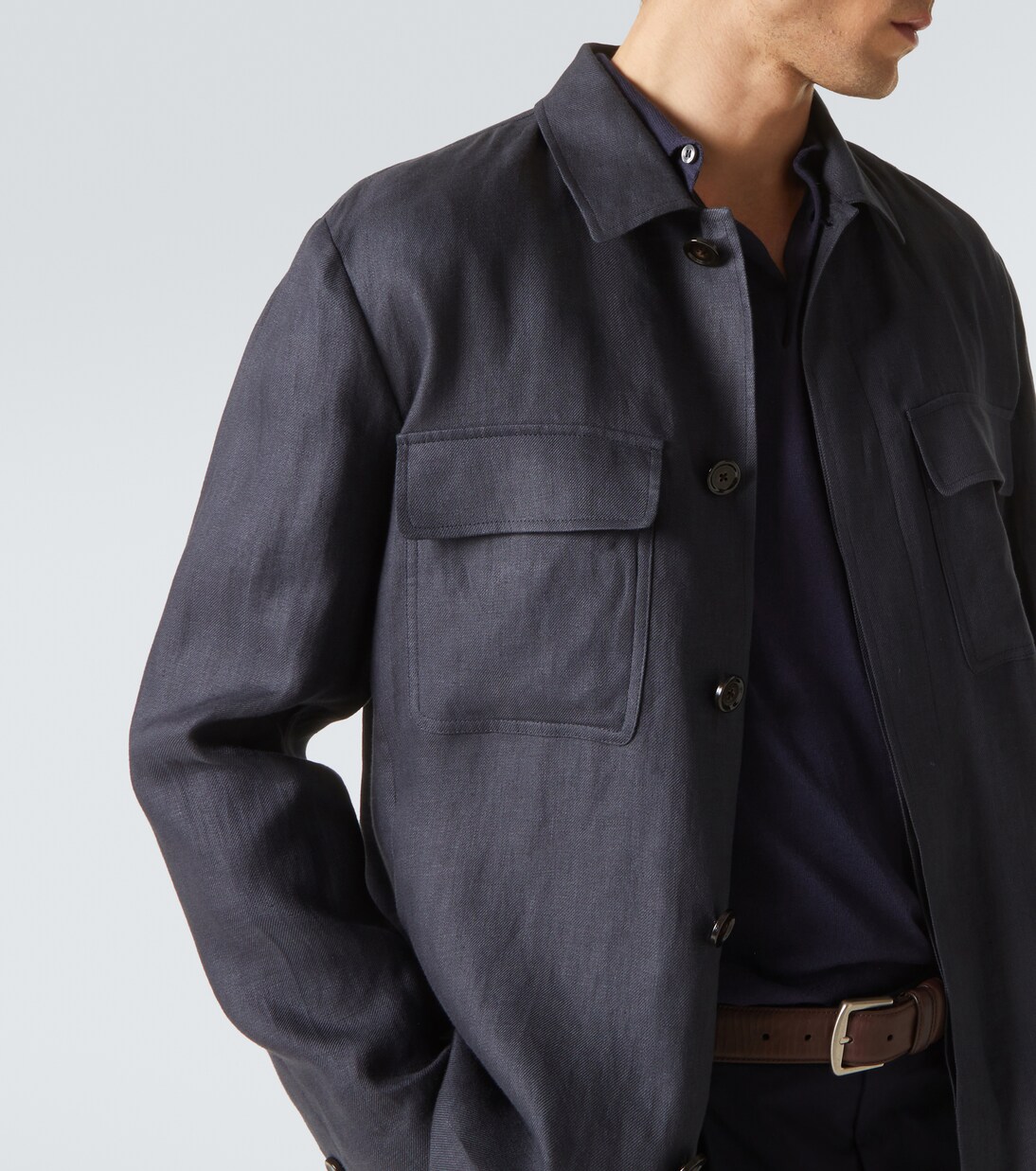 Giacca camicia in lino | Lardini
