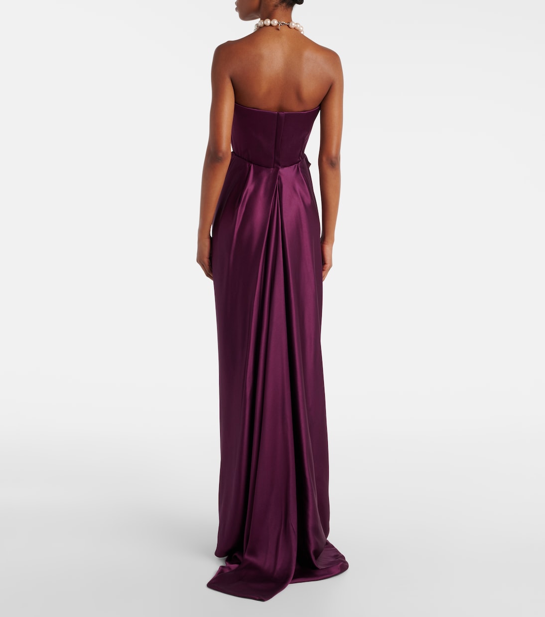 Bustier-Robe Galaxy aus Satin | Vivienne Westwood