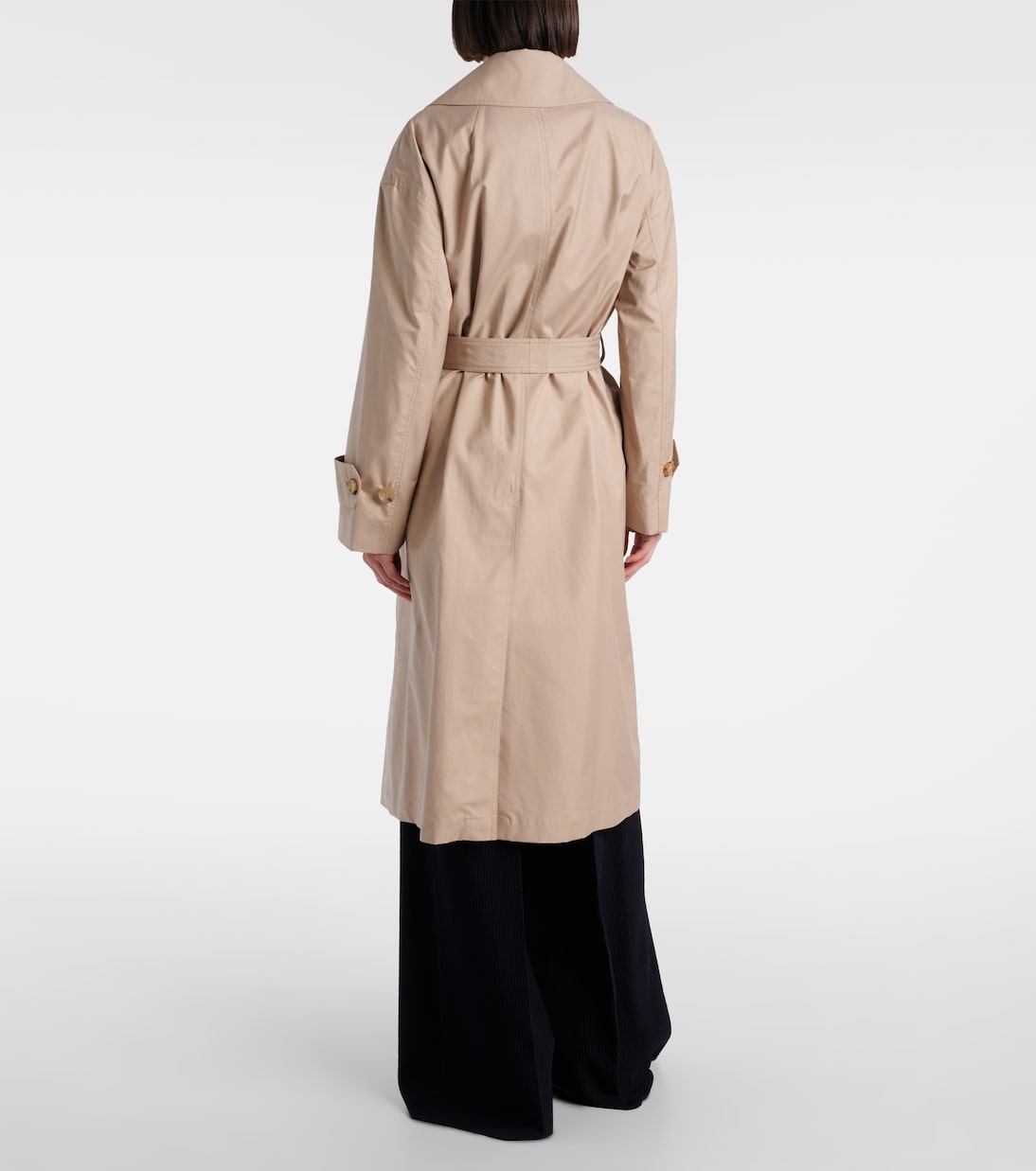 Gabardina Mtrench de sarga de mezcla de algodón | Max Mara