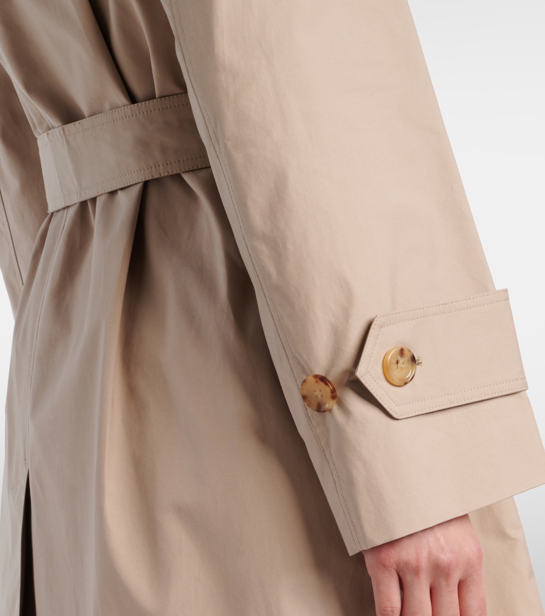 Gabardina Mtrench de sarga de mezcla de algodón | Max Mara