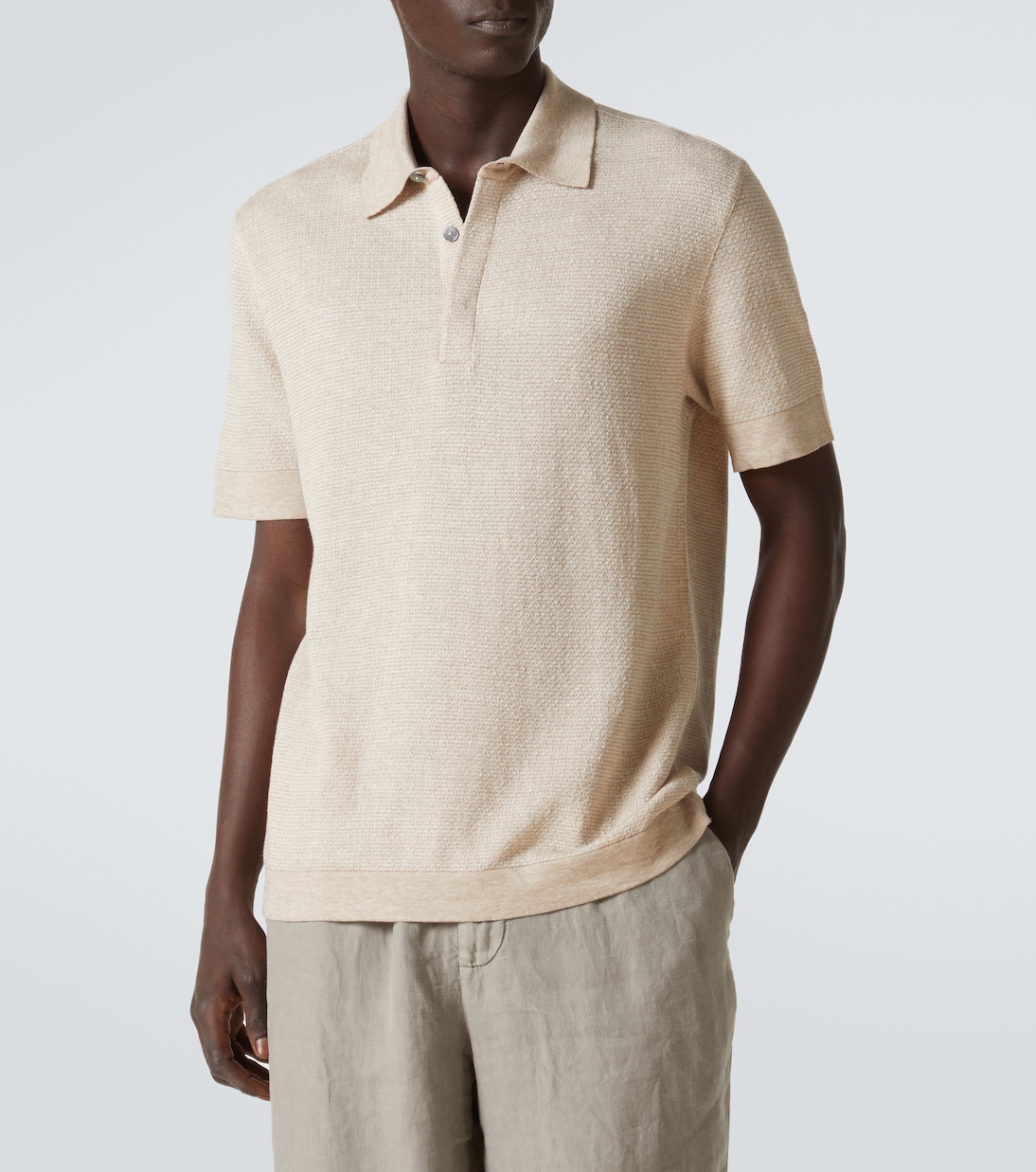 Polo in cotone, lino e seta | Zegna