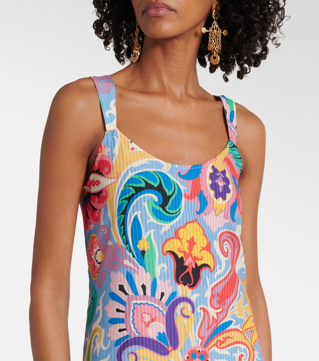 Bedrucktes Maxikleid aus Baumwolle und Seide | Etro