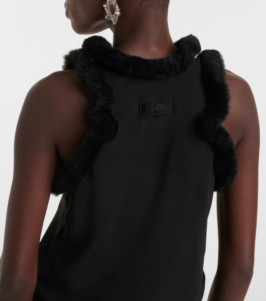 Midikleid mit Shearling | The Attico