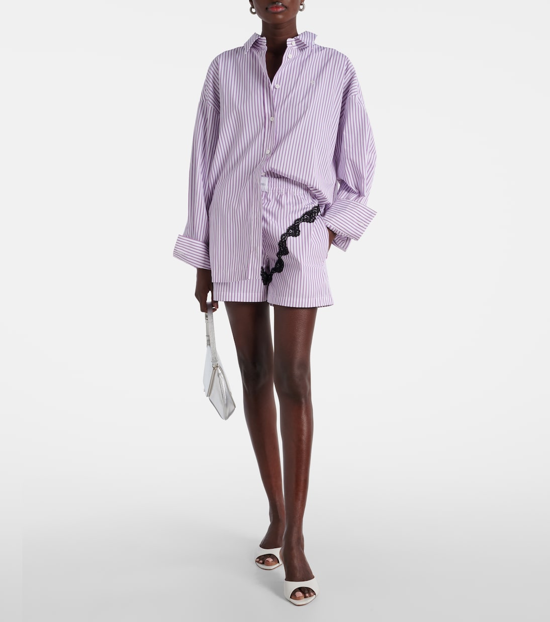 Mules Alexa 60 en cuir | Amina Muaddi