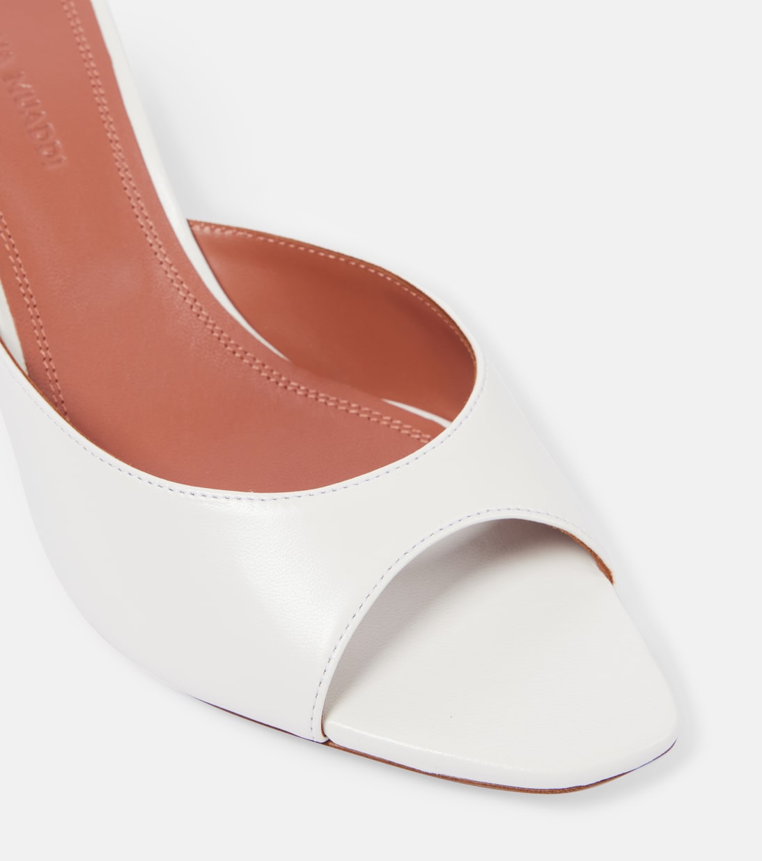 Mules Alexa 60 en cuir | Amina Muaddi