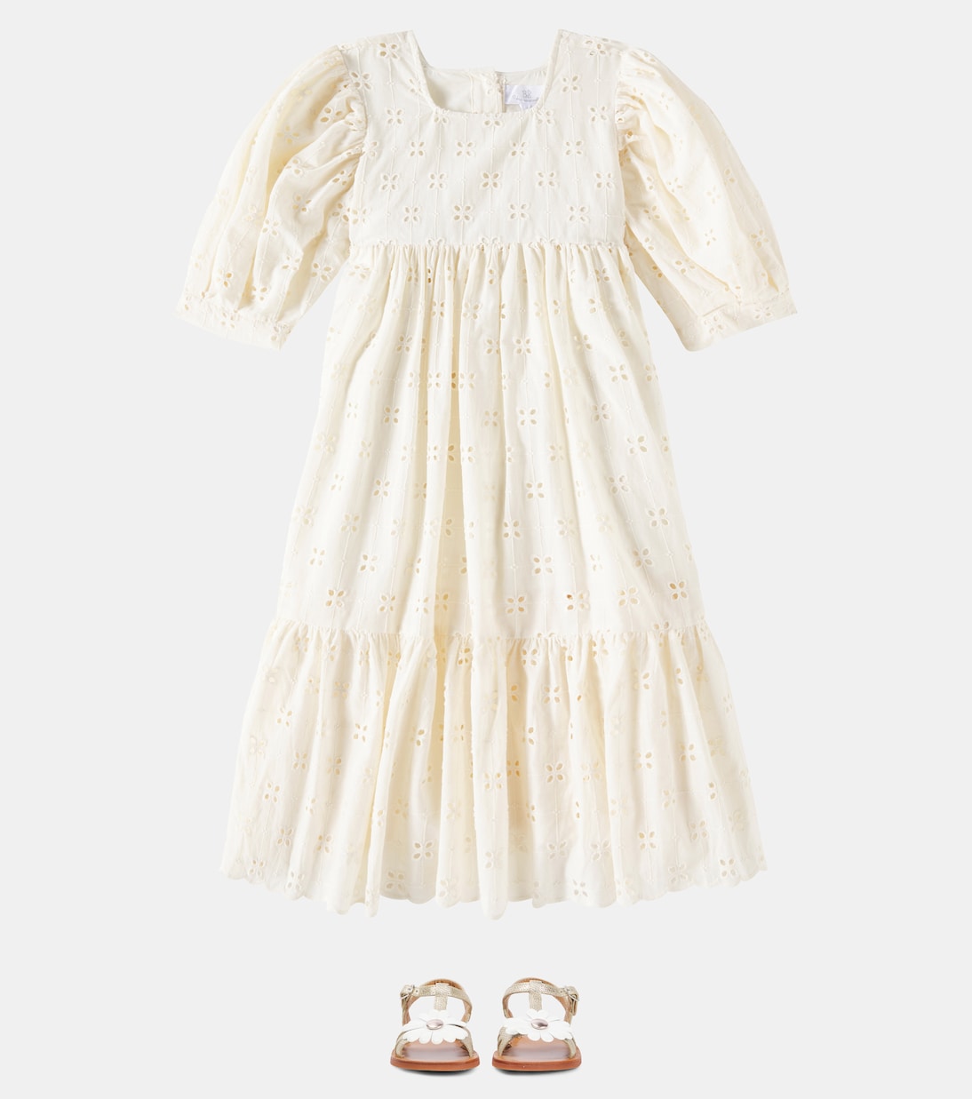 Plagette Big Flo金属感皮革凉鞋 | Pom d'Api