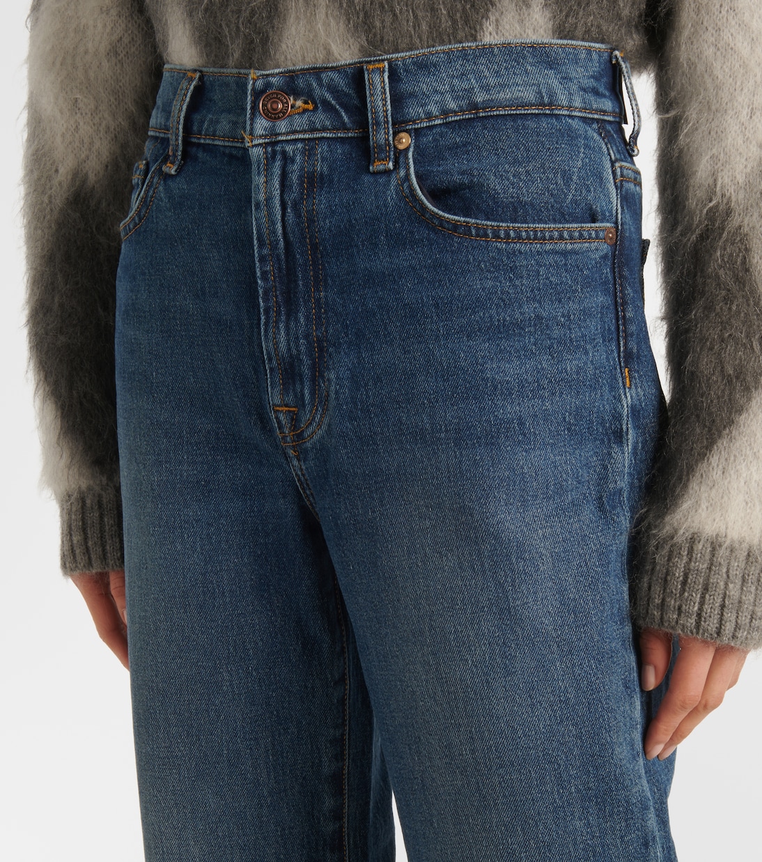 High-Rise Straight Jeans Logan Stovepipe | 7 For All Mankind