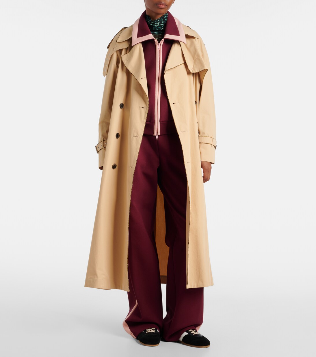 Pantalones anchos en mezcla de algodón | Dries Van Noten