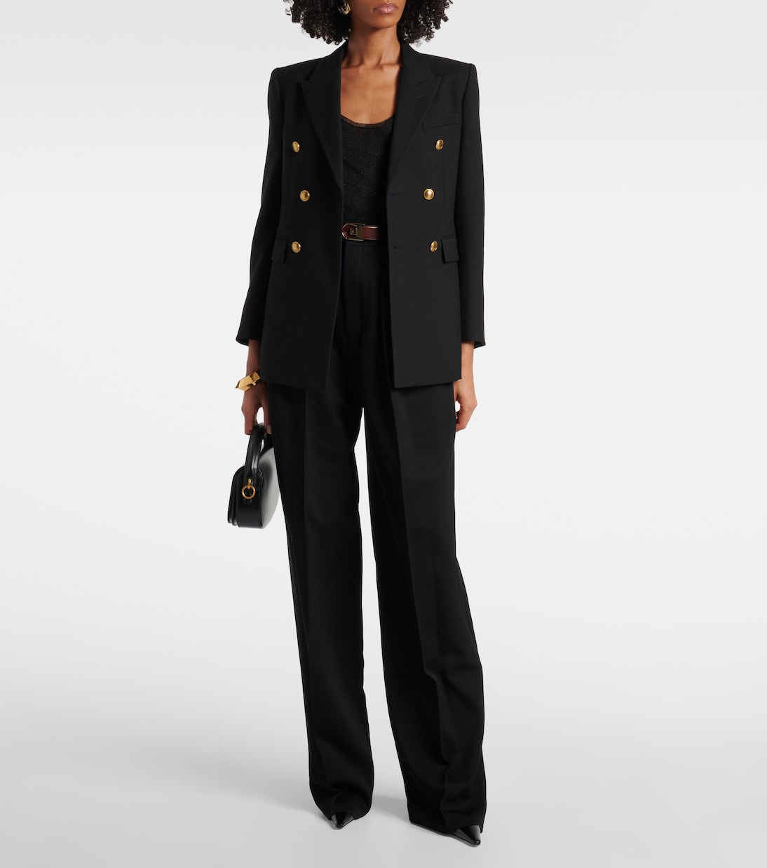 Pantaloni regular in lana | Saint Laurent