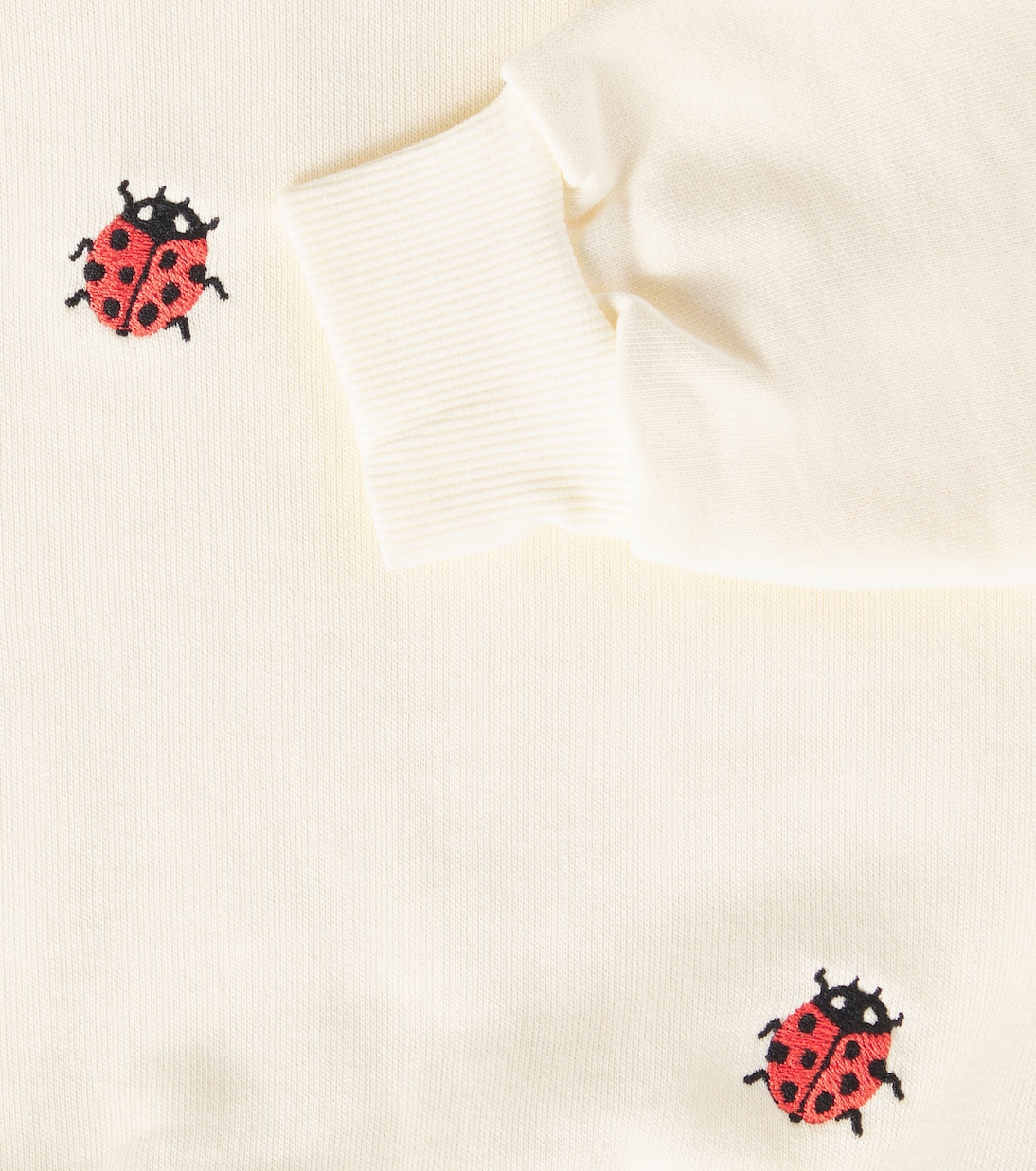 Ladybugs embroidered cotton sweater | Mini Rodini