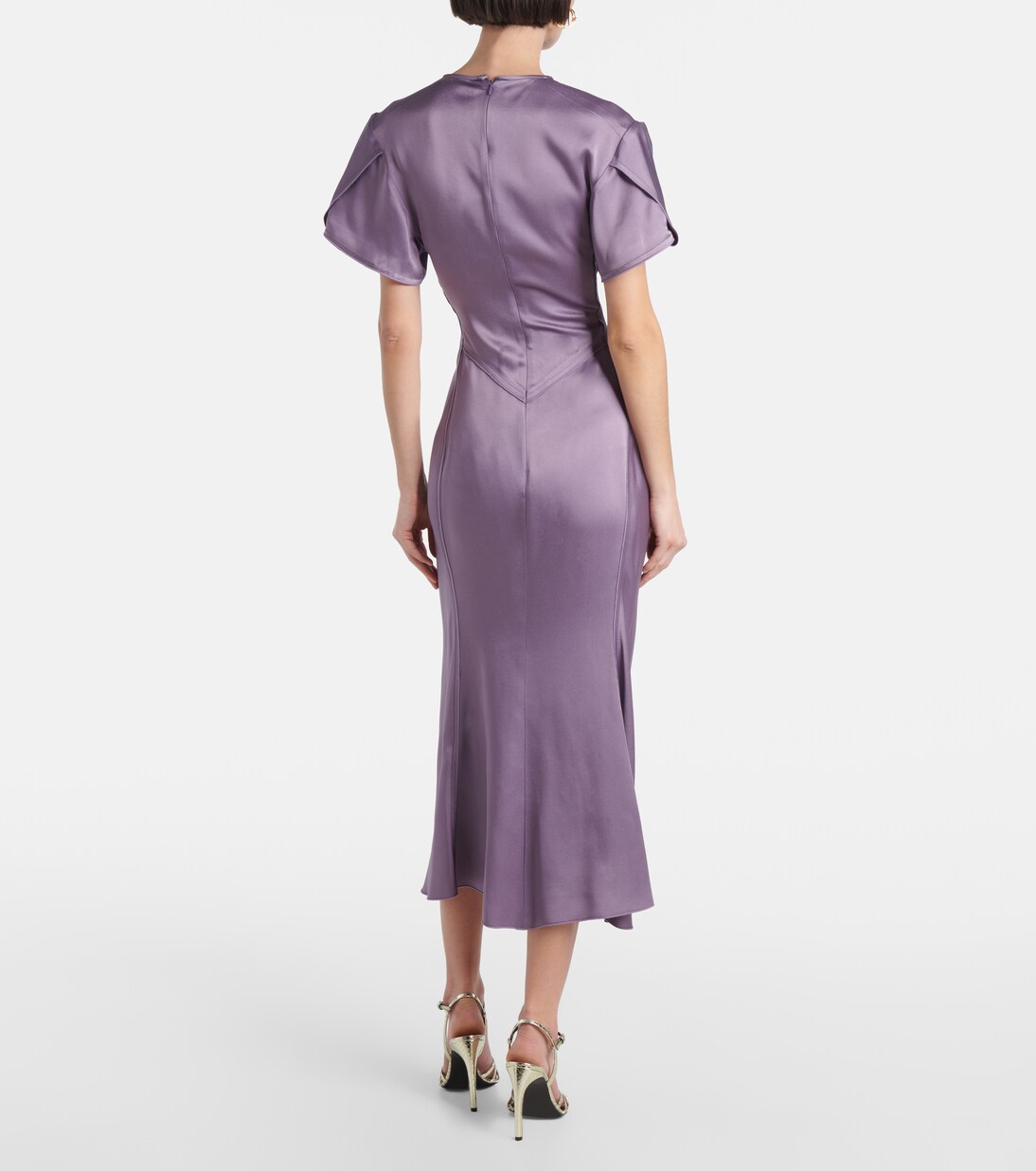 Robe midi en satin | Victoria Beckham