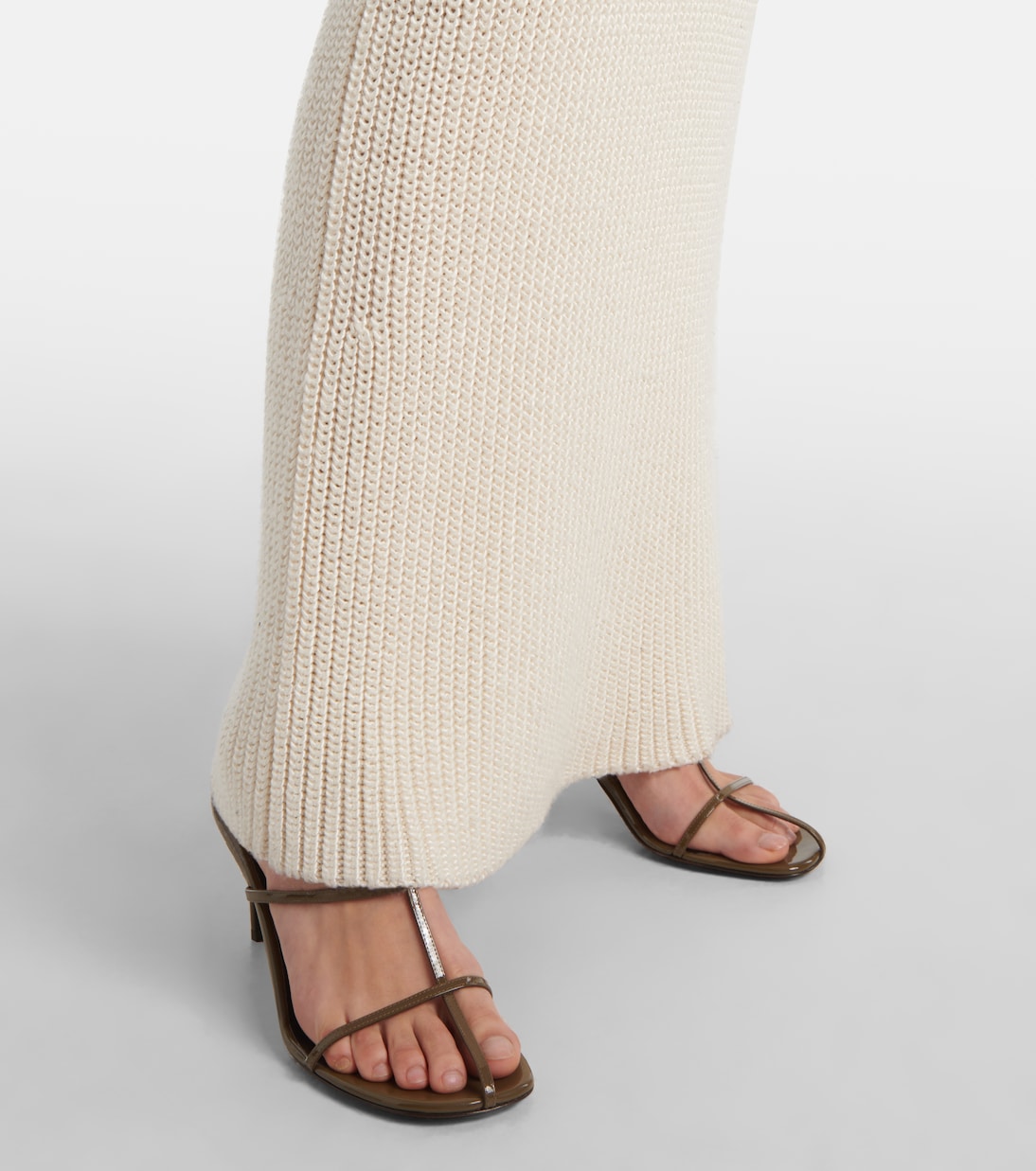 Abito lungo Lex in seta a coste | Khaite