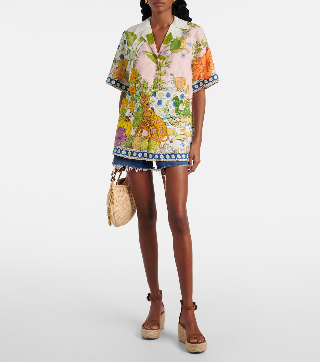 Espadrille-Sandalen aus Veloursleder | Gianvito Rossi