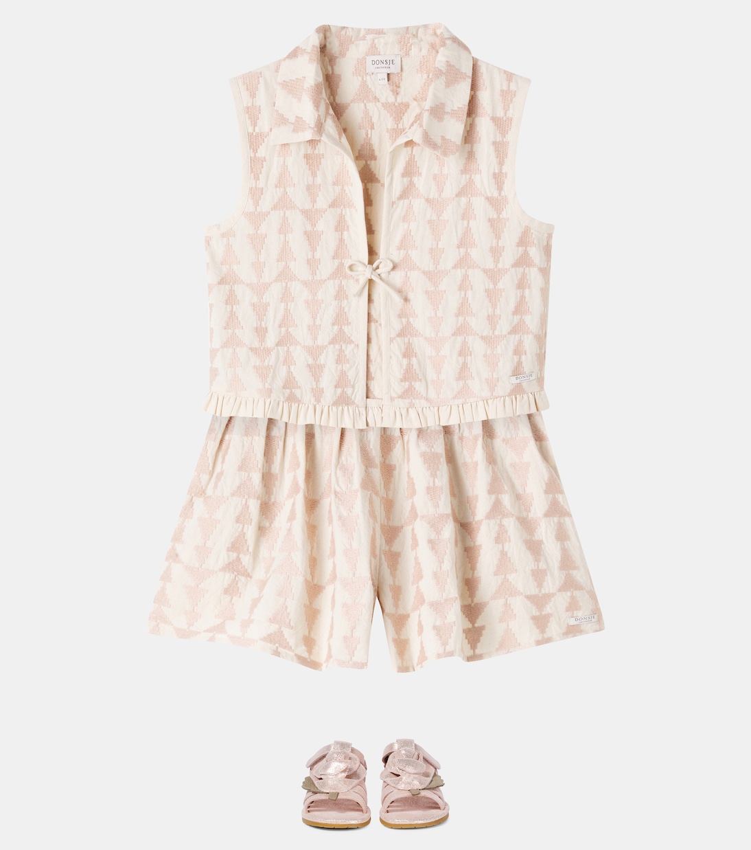 Gilet Neeltje in cotone con stampa | Donsje