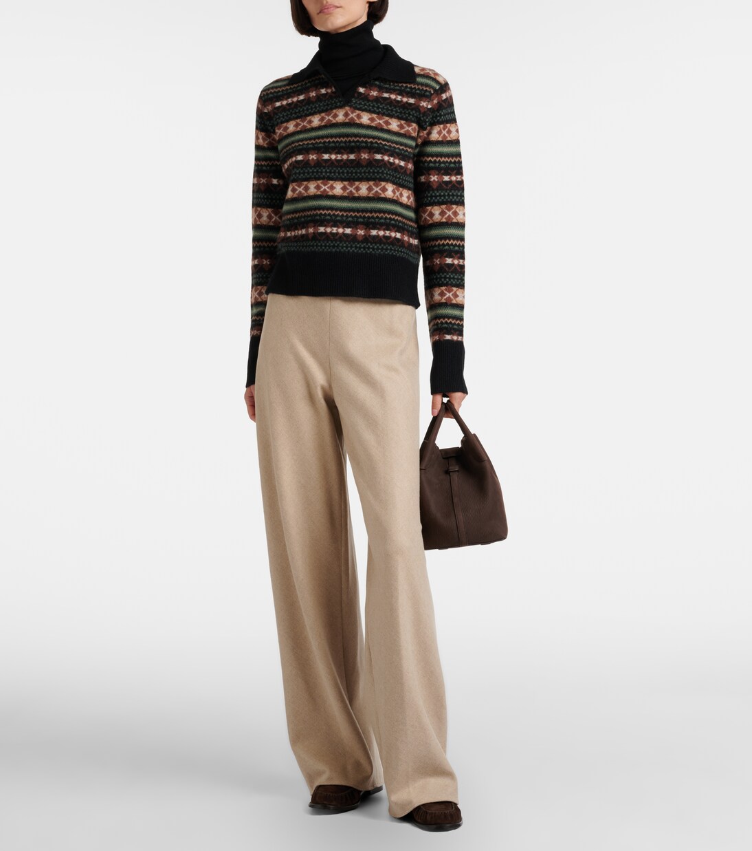 Pantalon ample à taille haute | Vince