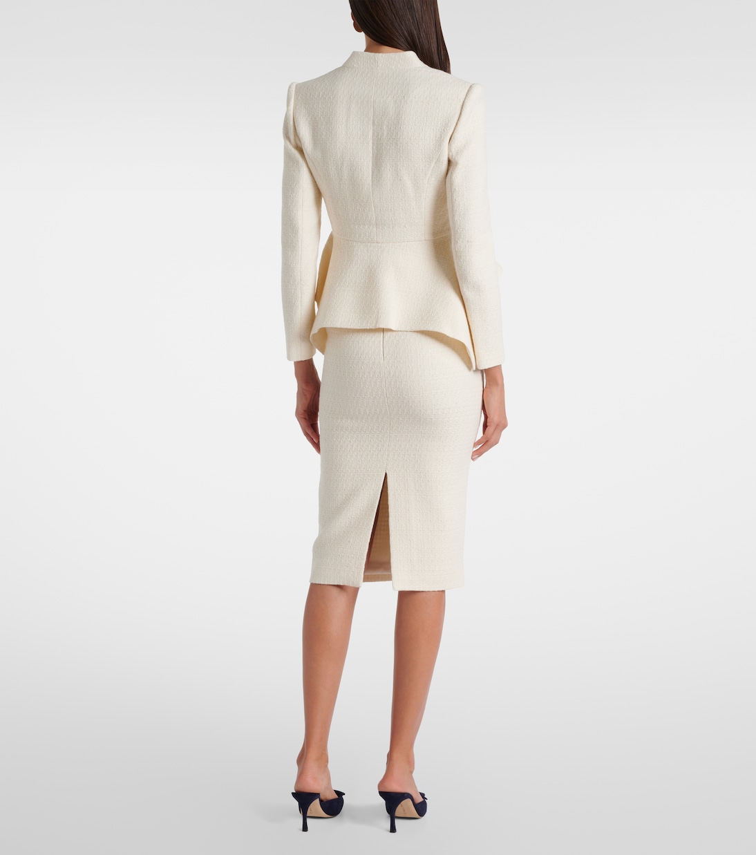 Peplum bouclé jacket | Roland Mouret